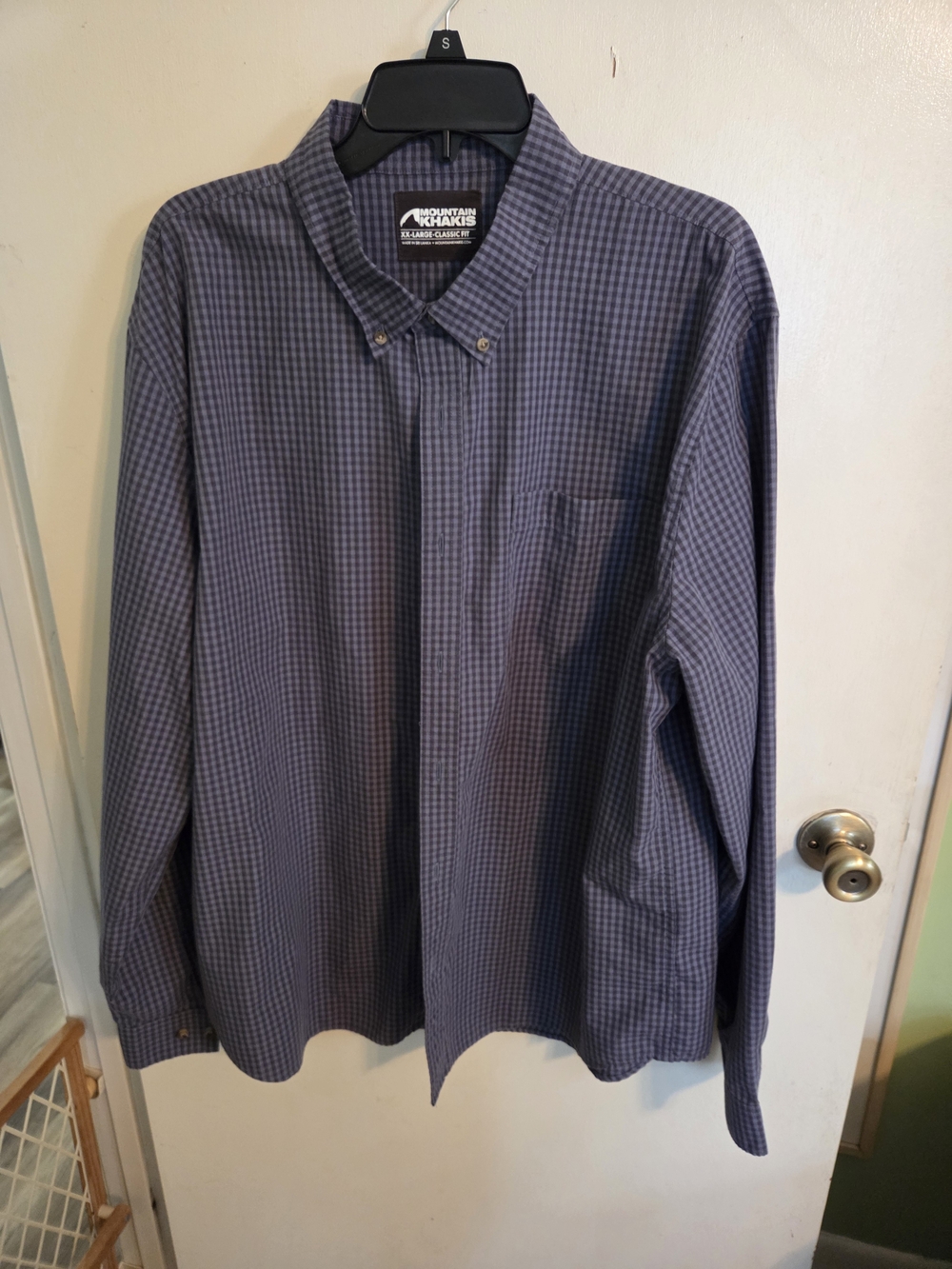 Mountain Khakis Men’s Blue Check Button-Down Shirt